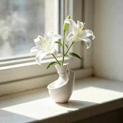 Artistic Twisted Vase 3D Printed Modern Art Vase Contemporary Table Centerpiece Vase for Flower Arrangement Home Decor