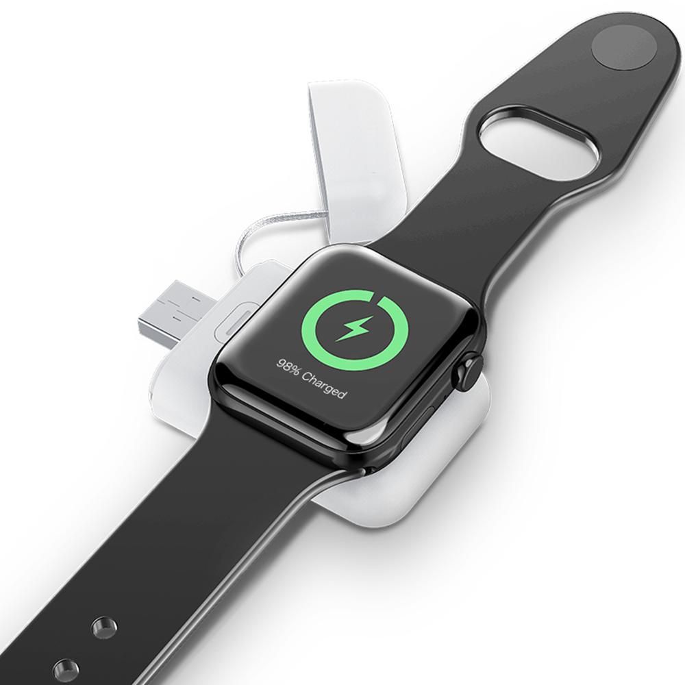 

Беспроводное зарядное устройство для IWatch1/2/3/4/5, портативные зарядные устройства для часов, внешний аккумулятор 1000 мАч для IWatch, беспроводное зарядное устройство из АБС-пластика
