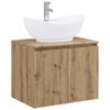 Bathroom Furniture Set Artisan Oak Engineered Wood