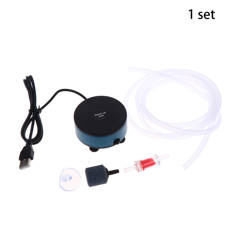 USB Mini Aquarium Oxygen Pump DC5V Quiet Portable Air Pump for Small Fish Tank Betta Bowl Shrimp Tank Aeration