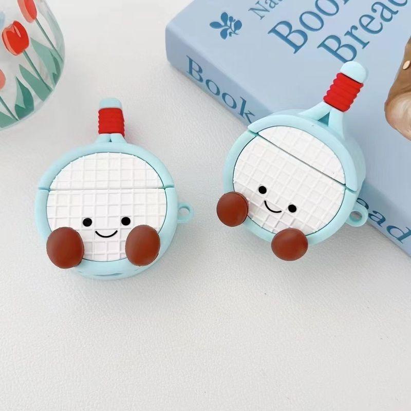 

Case Airpod3pro Earphone Case Second Generation Wireless Bluetooth Third Generation Aipods2 Generation Silicone Soft Advanced Sense Earphone Case Apple Airpods Pro Tennis racket with Hook