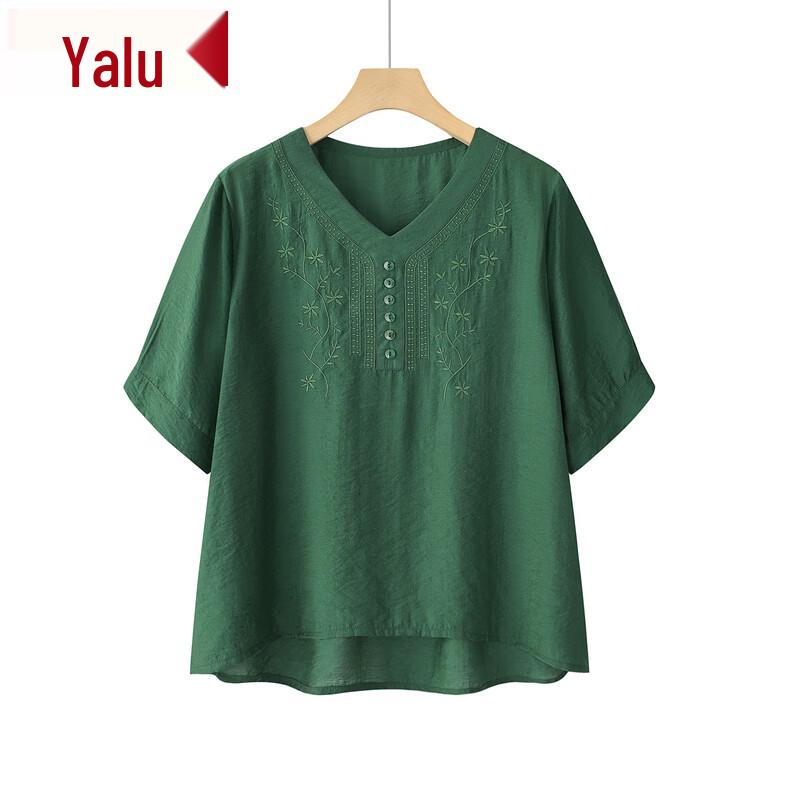 

Yalu Women s 2025 Summer Casual Short-Sleeve Top & Set 3XL