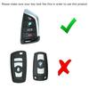 Exact Fit Glossy Red Smart Key Fob Shell Cover For BMW X1 X4 X5 X6 5 7 Series