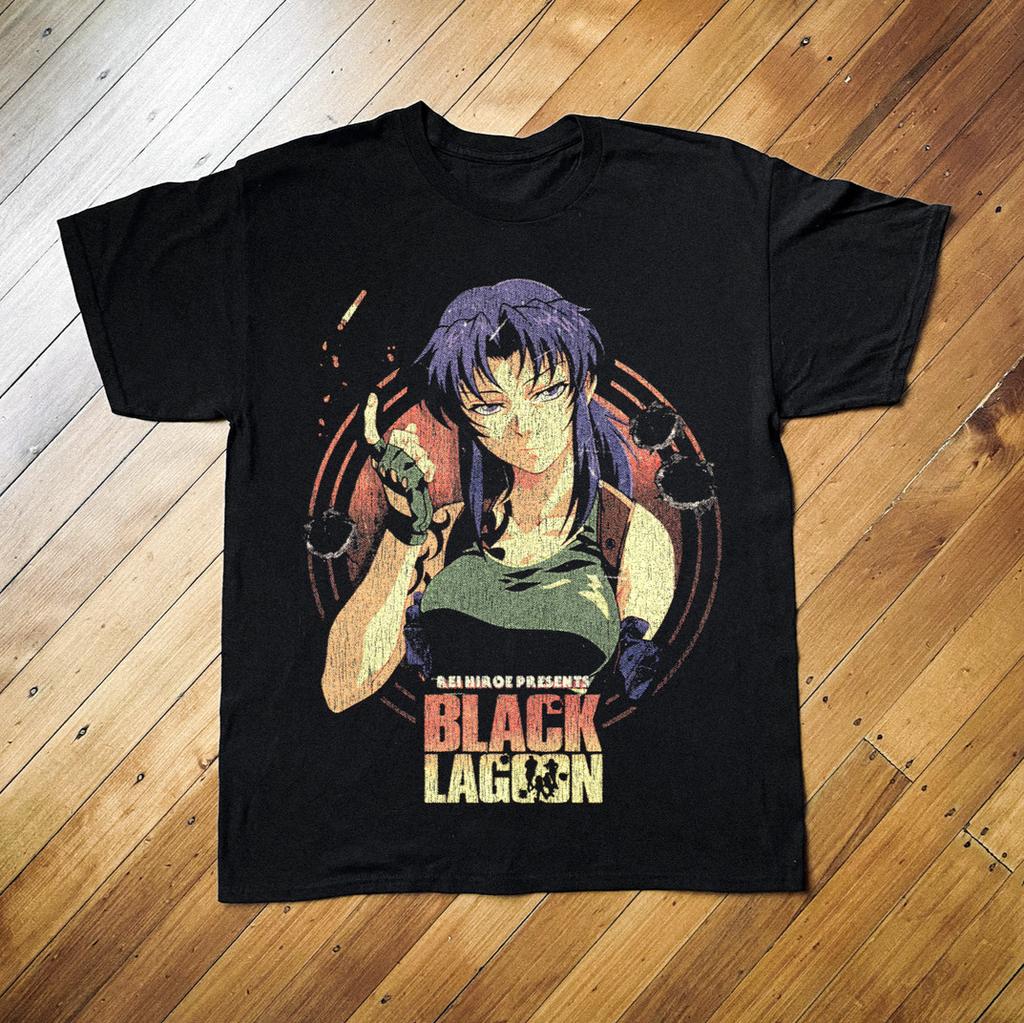 Black Lagoon 2006 T-Shirt Vintage Anime Revy Lagoon Company Retro Tee