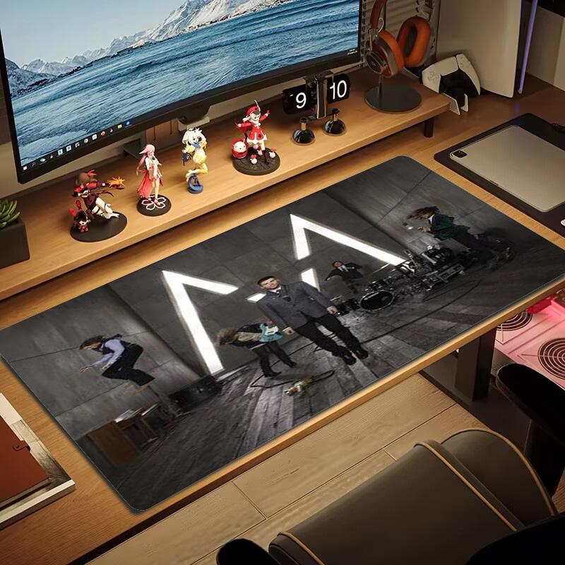Band Maroon 5 Color Mouse Pad Large Gaming Table Cushion Non-slip Laptop Tablet Big Mousepad XXL Mat Mini PC Playmat With Lock edge