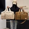 Borsa da viaggio capiente con stampa di fragole e scomparti multipli - Nylon resistente, casual, per palestra e viaggi, manici rinforzati e cerniere sicure
