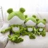 Cute Frog Stuffed Animal Frog Plush Large Stuffed Green Frog Toy Pillow For Kids Frog Plushies Hugging Pillow Gift For Boy Girl