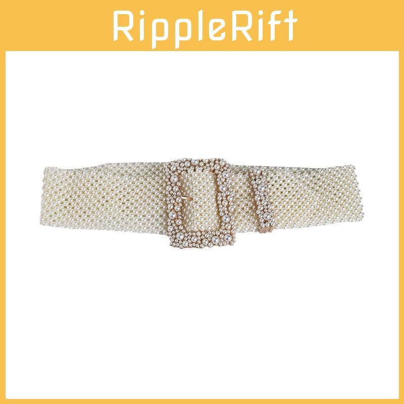Artificial Pearl Waist Chain With Square Needle Buckle Design For Elegant Summer And Autumn Looks