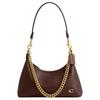 Juliet 28 Detachable Shoulder Strap Leather Shoulder Bag Large Women Shoulder Bag Brown CDZ64-B4MPL