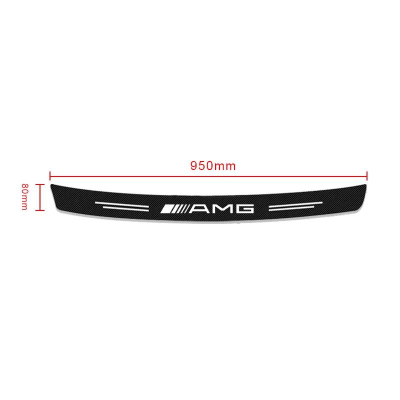 1pcs Carbon Fiber Car Trunk Rear Bumper Sticker Guard Plate Protector For Mercedes Benz AMG W204 W213 W205 W211 W212 W176