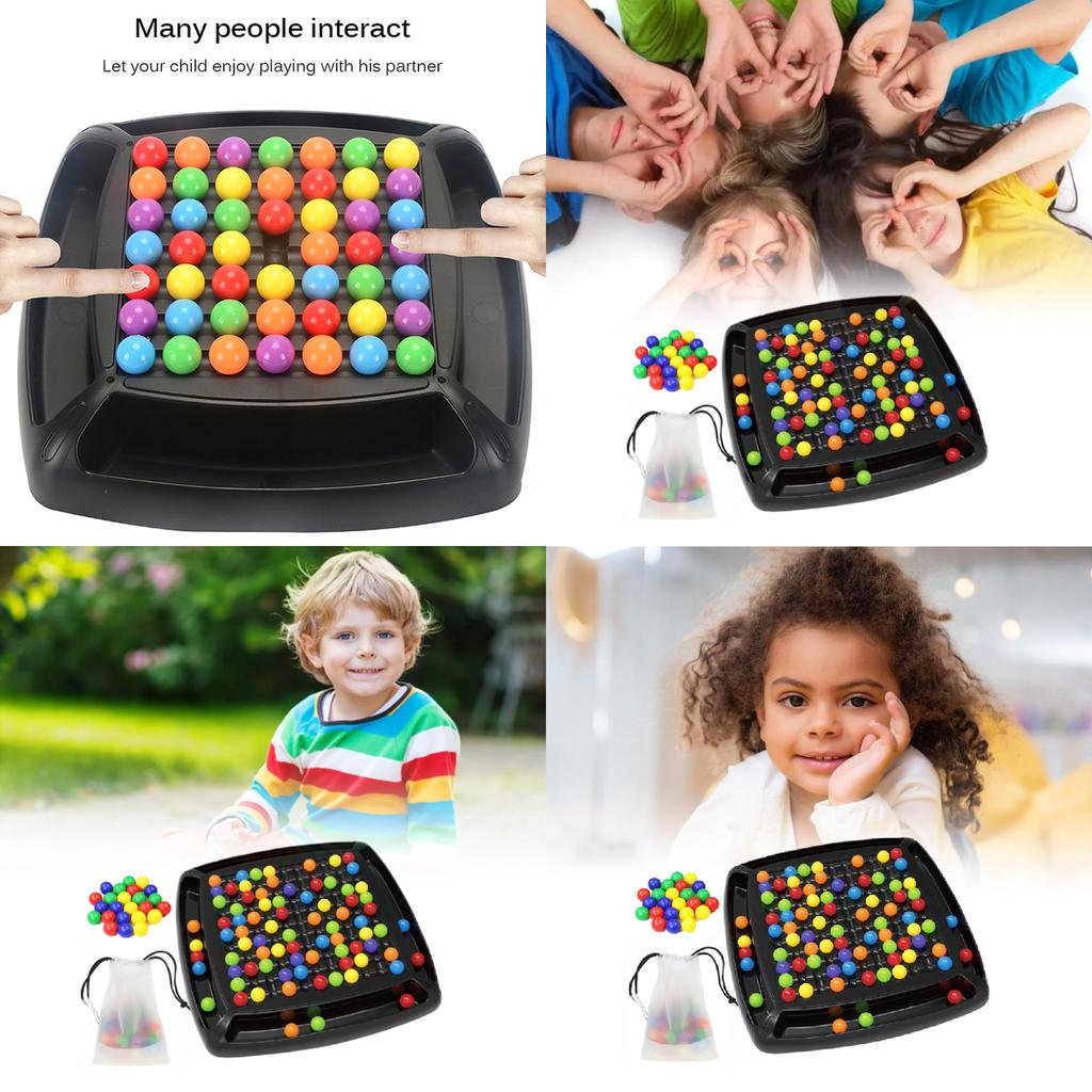 Colorful Rainbow Pop Game Interactive Family Fun Educational Toy For Kids