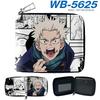 Jujutsu Kaisen Short Wallet Anime Cartoon Leather Bifold Card Holder Coin Purse for Students Men Women