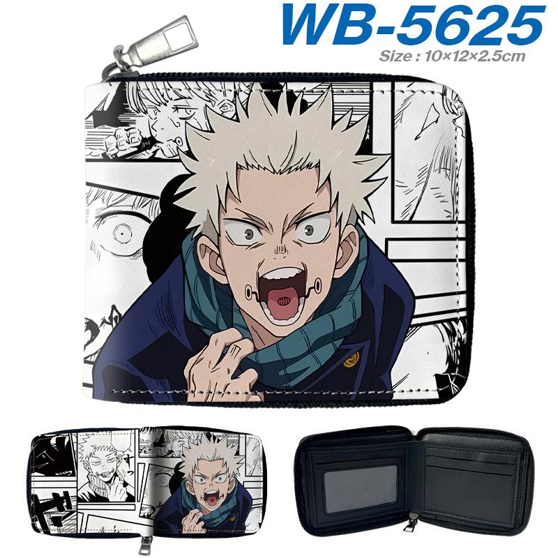 Jujutsu Kaisen Short Wallet Anime Cartoon Leather Bifold Card Holder Coin Purse for Students Men Women