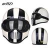 Retro Fiberglass Full-Face Motorcycle Helmet for Cruisers & Scooters - Unisex Design
