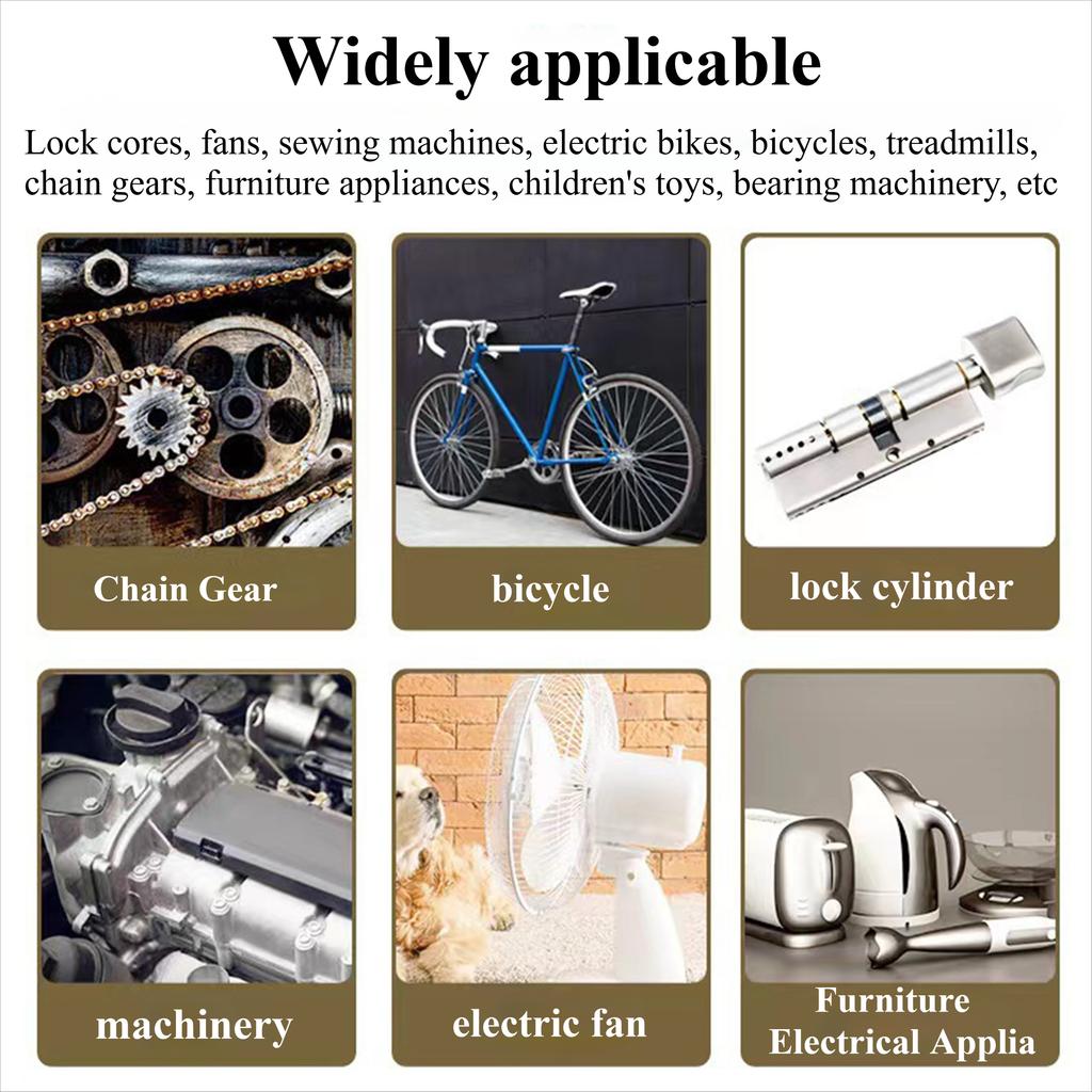 60ml Multi-Use Sewing Machine Lubricant Machine Gear Lubricating Oil Bicycle Sewing Oil for Door Hinge Sewing and Embroidery