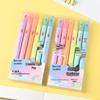 Erasable Double-Ended Fluorescent Marker Pen for Notes and Lines - Macaron Colors