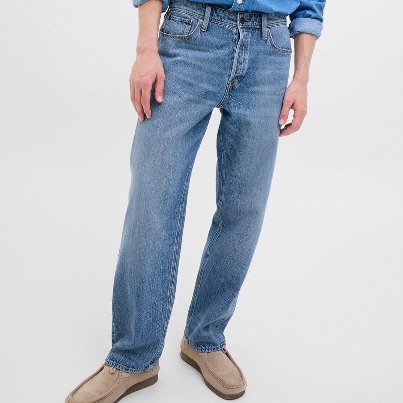 Men's High-waisted Loose Jeans Eddie Blue Denim JACK & JONES
