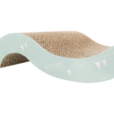 Grattoir Onda Junior - - 38x7x18 Cm - Couleur Beige - Pour Garder Les Ongles De Votre Chat En Bonne Santé