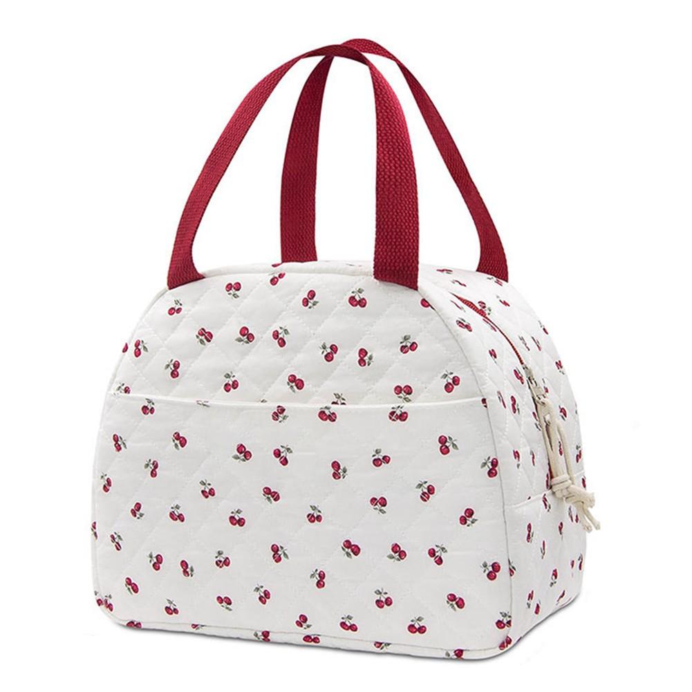 Cotton Lunch Bag Insulated Lunch Bag Charming Design Stitchlarge cher