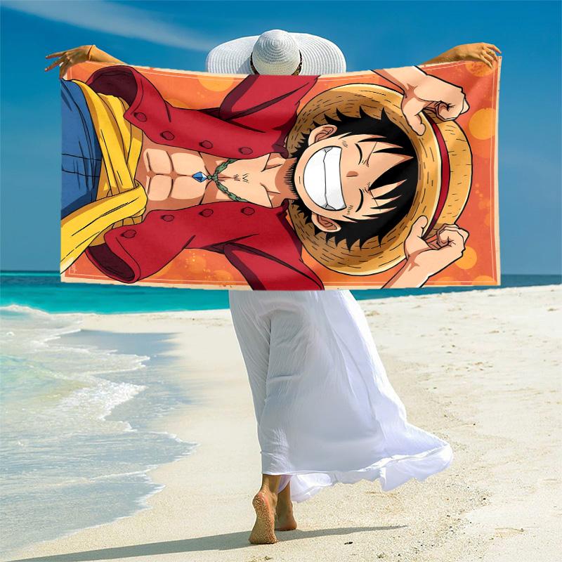 1pc One Piece Adventure Microfiber Beach Towels Quick Dry Towel Sand Beach Towels Pool for Travel Swim Pool. B7280120