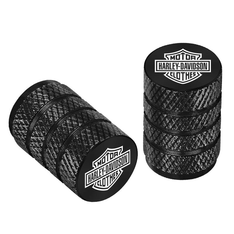 Motorrad Reifenventil Kappe Aluminium Reifen Rad Ventil Kappe Für Harley Davidson black