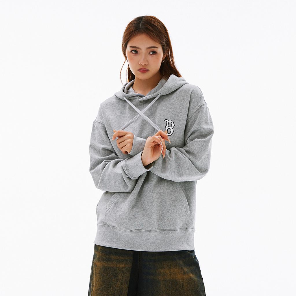 New MLB SS24 Sweatshirt Unisex Gray 3AHDM0141-43MGS