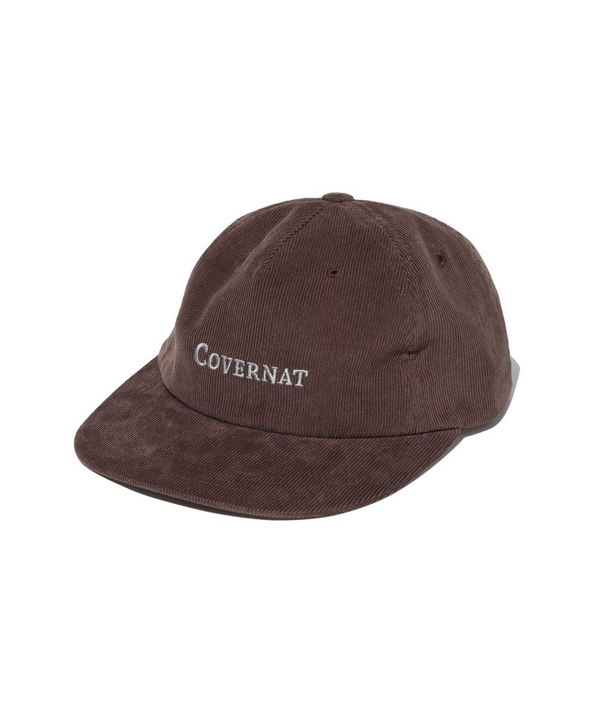 COVERNAT Authentic Logo Corduroy 5-Panel Cap Brown