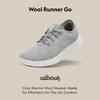 Allbirds WOOL RUNNER GO Mittelgrau Größe cm Herren-Sneaker, (Blizzard Sohle), 26,0