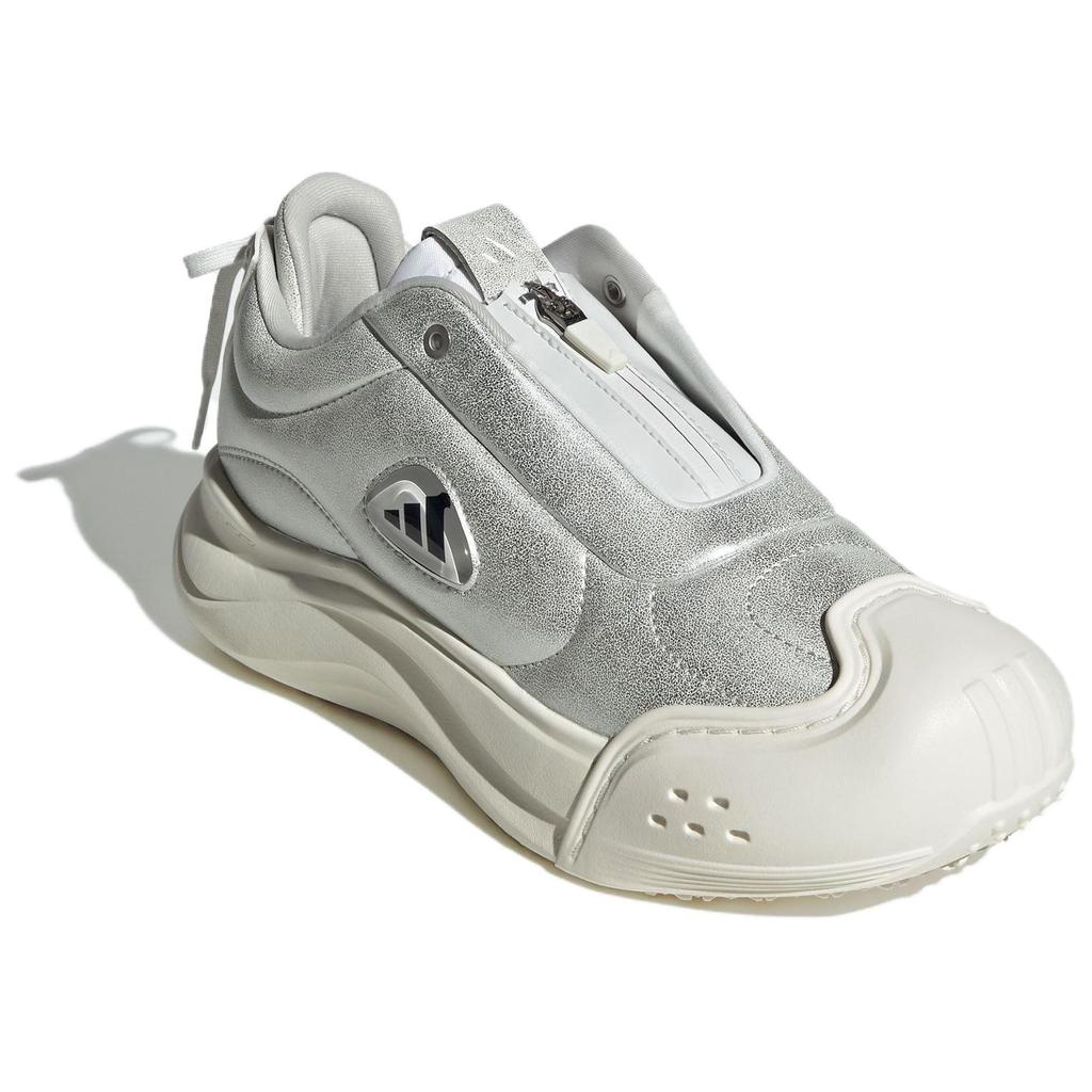 Adidas Maxxcourt Fos Comfortable Fashion Versatile Liquid Silver Non-Slip Wear-Resistant Low-Top Casual Shoes Women Casual Shoes White JQ8909