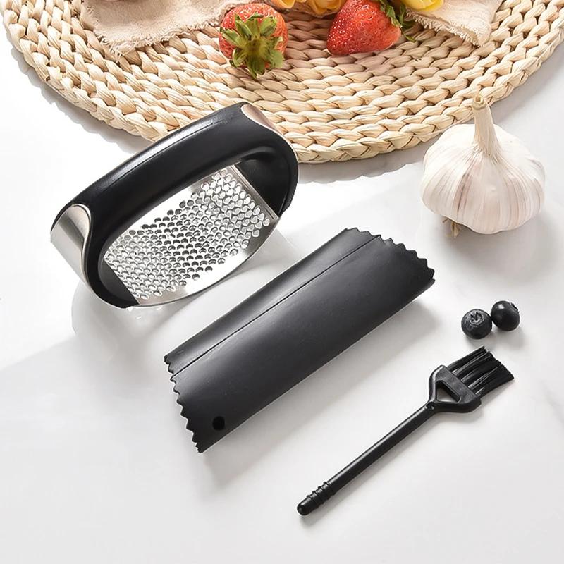 

3 шт./компл. ручной чеснокодавилка изогнутый чеснокодавка измельчитель чеснокодавилка из нержавеющей стали чесночница давилка кухонные принадлежности