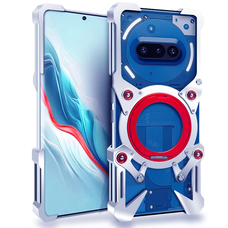 Luxus Neue Thor Heavy Duty Rüstung Metall Aluminium Handy Stoßstange Für Nothing Phone 4a 4b 3 3A 2 2A Pro Hülle Rückseite Fundas Coques Abdeckung