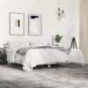 Bed Frame Gray Sonoma 200x200 cm Particleboard and Metal