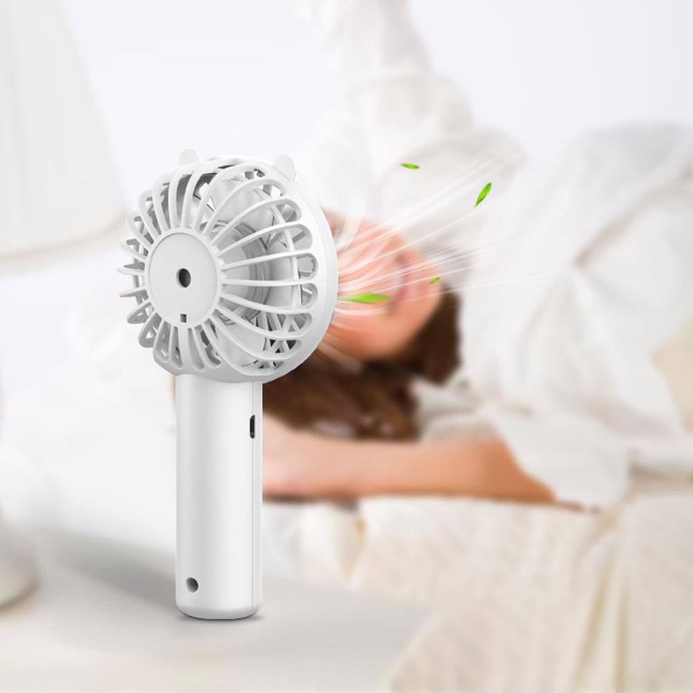 Mini Handheld Fan Mini Portable Fan USB Rechargeable Powerful Fan 3 Speed Battery Operated for Girls Women Kids