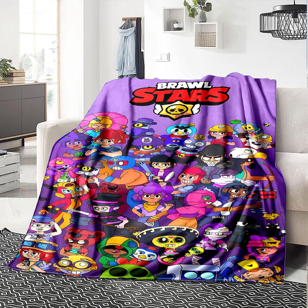 Brawl Stars Blanket Ultra-Soft Perfect for Couch Bed Seaside for All Seasons Stylish Decor Birthday Christmas Gift Blanket
