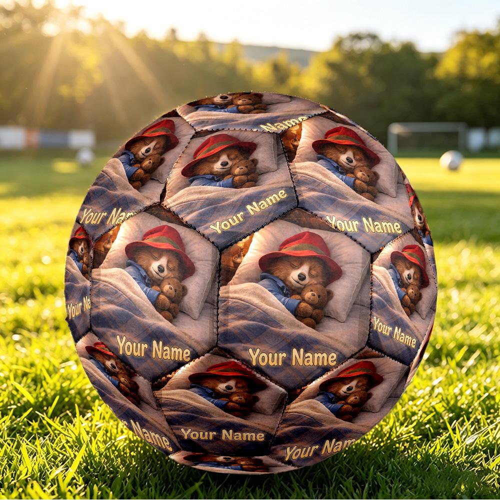 Custom Name Text Size 5 Football,Paddington Standard Training Soccer Ball