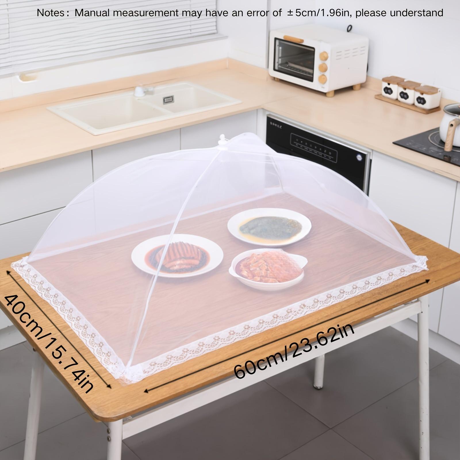 

Большая складная белая сетчатая палатка для еды — складная и моющаяся, идеально подходит для пикников, барбекю и вечеринок 60*40cm(23.62*15.74in)