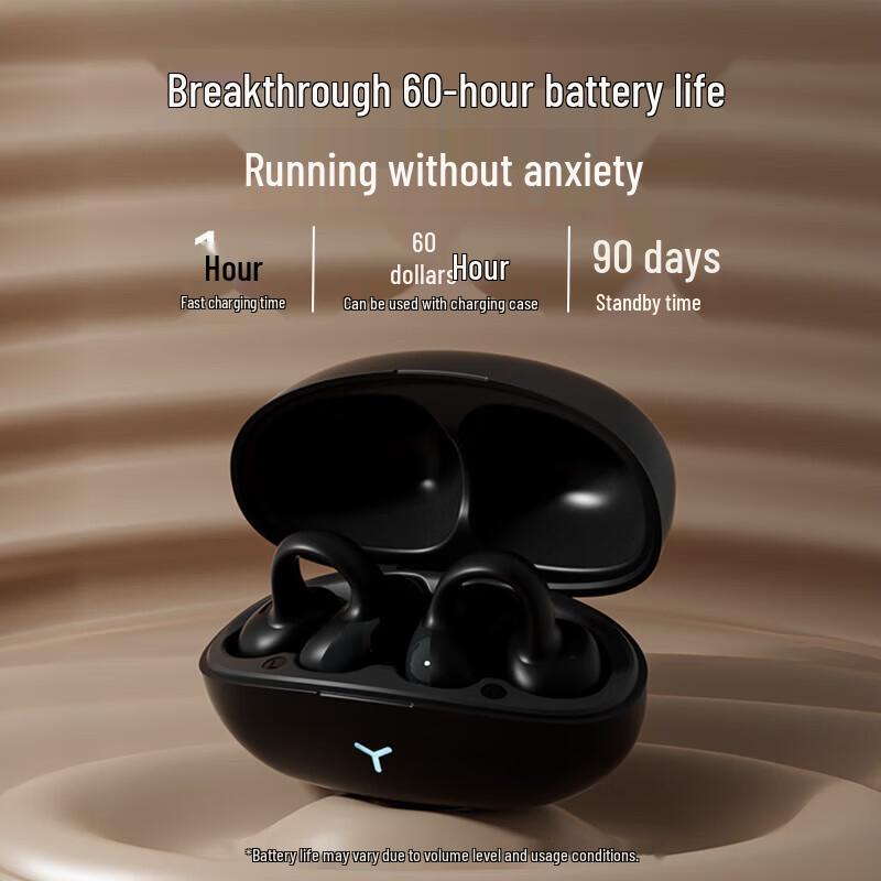 OKSJ Bone Conduction Sports Ear-Clip Bluetooth Headset