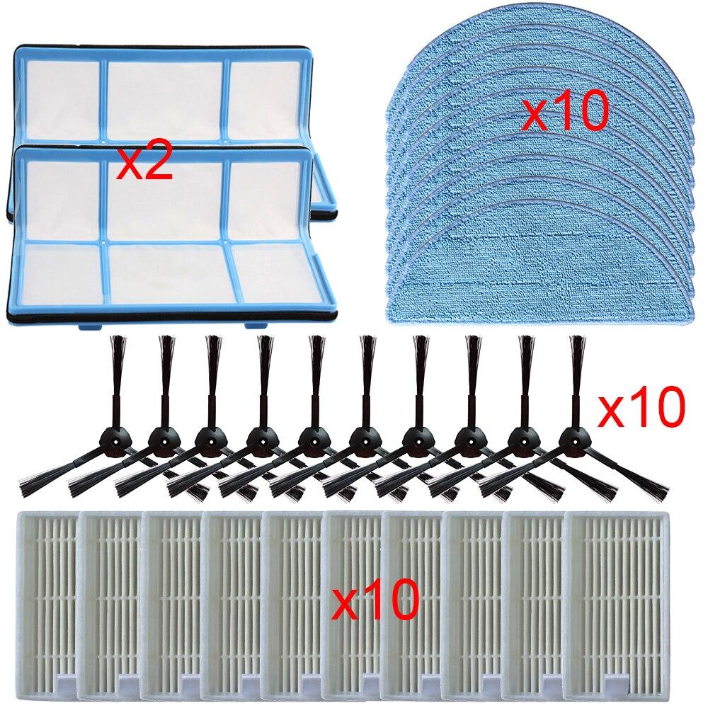 Side Brush Primary Dust Filter Hepa Filter Mop Pad for Chuwi Ilife V5 V5s V3 V3s V5 Pro V50 V55 X5 Robot Vacuum Cleaner Parts