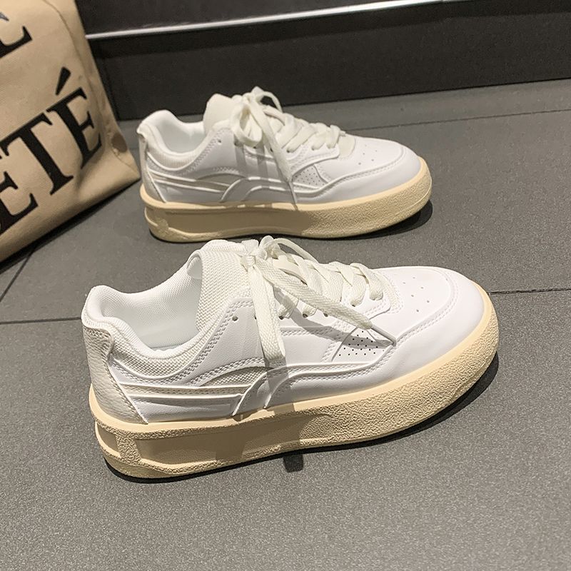Flat All-match Small White Shoes Women 2024 Summer New Breathable Simple Retro Board Shoes Sports Casual Shoes