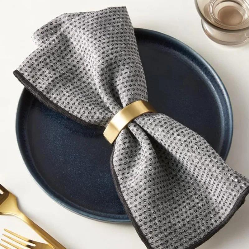 Universal Minimalist Letter D Gold Plated Napkin Clip Party Gathering Advanced Plating Decor Enhances Dining Home Accessory