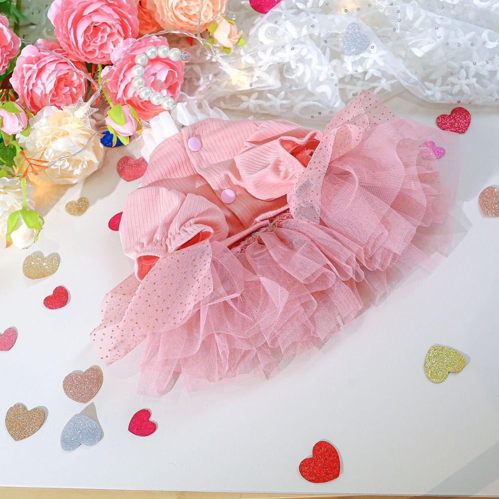 Pretty Dog Lace Skirt Soft Puppy Wedding Skirt Easy To Wear Cute Puppy Clothes  Cat Accessories