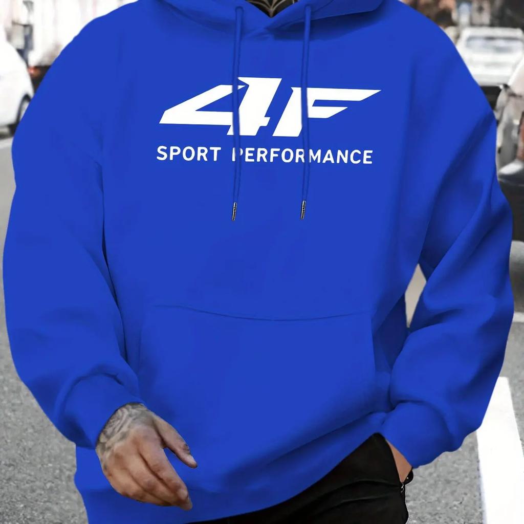 2025 Y2K Men's Oversized Hoodie 4F Printed Warm Pullover Unisex Street Fashion Sweatshirt