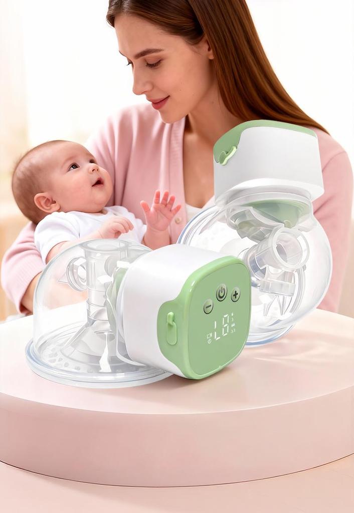 Bilateral Automatic Electric Breast Pump with Silent, Strong Suction and Adjustable Multi-Gear Massage