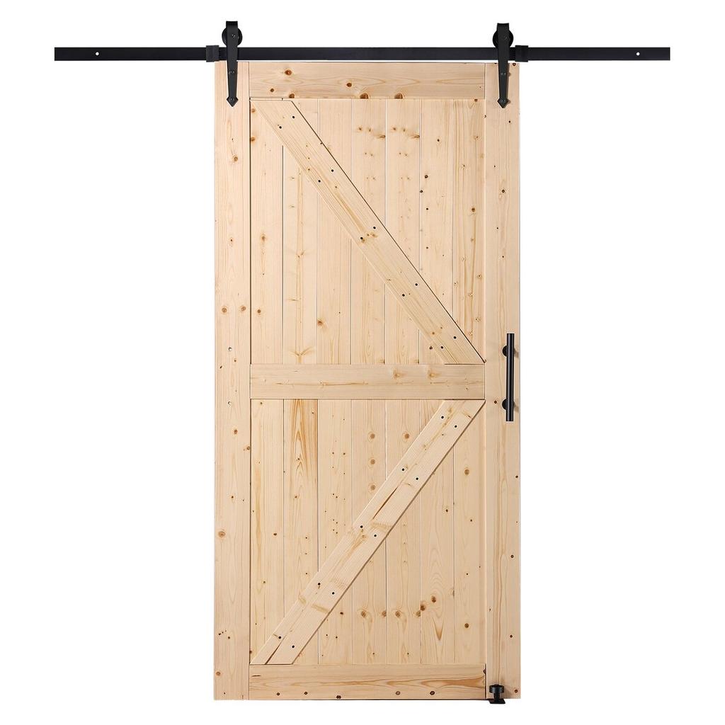 Barn Door and Hardware Kit 30" X 42" Wood Sliding Barn Door Kit Smoothly