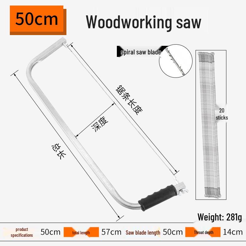 Multifunctional Handheld Steel Wire Fret Saw Blade for Woodworking