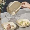 Plastic Fruit Plate White Spitting Bone Dish Household Sauce Dish  Dinning Table