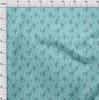 oneOone Cotton Poplin Light Blue Fabric Tropical Diy Clothing Quilting Fabric Print Fabric By Yard 42 Inch