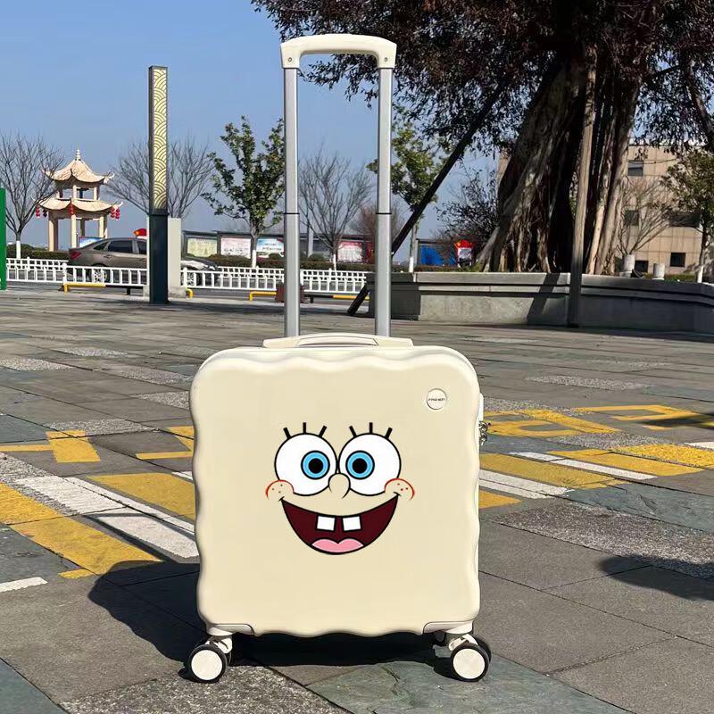 Cartoon Children s Carry-On Luggage with Cup Holder 18 inch