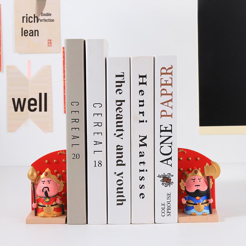 Heng Ha Door Gods Emotional Stability Desk Ornament - Cute Cartoon Figure Decoration