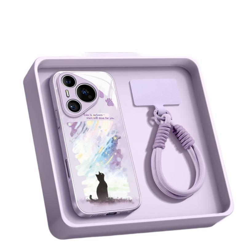 Suitable for Huawei pura80pro + mobile phone case new pura70pro bracket p60art advanced sense 50pro